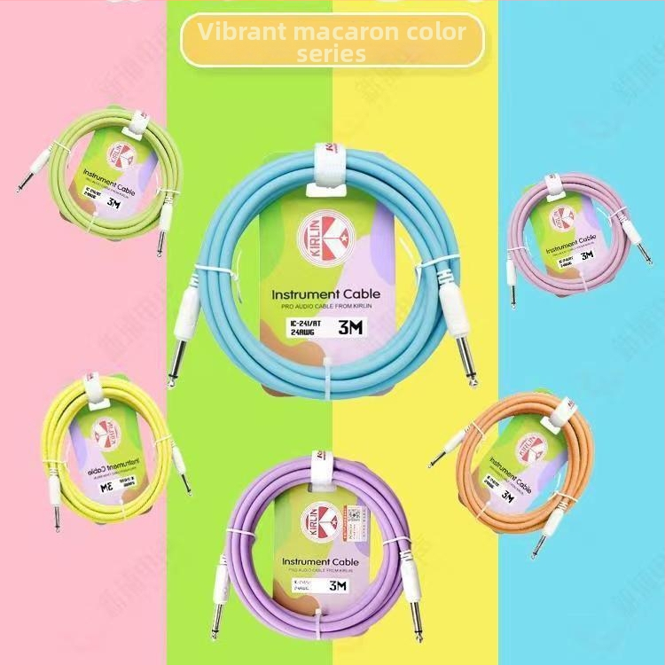 Kirlin cablu pentru chitară – cablu audio cu reducere a zgomotului pentru chitare electrice, acustice și bas