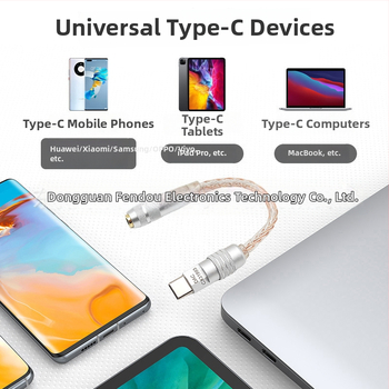 USB-C na 3,5 mm audio adaptér pre slúchadlá – Striver, 7N monokrystalické meďové jadro, TPES vodič, CE certifikát, hmotnosť 26 g