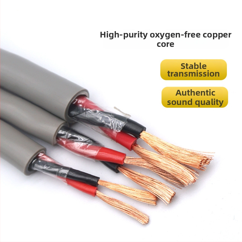 Vonkajší zvukový kábel pre subwoofer – OFC meď, PVC plášť, GB národný štandard, krútený pár