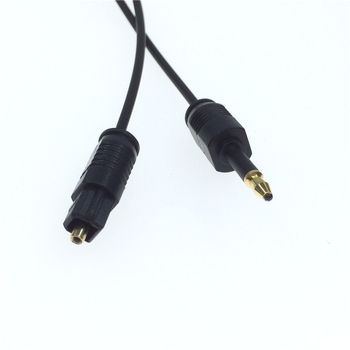 Cablu audio cu fibrǎ opticǎ Toslink, conector pătrat la conector rotund, placare cu aur, model OD2.2 Square to Round Line, pentru televizor