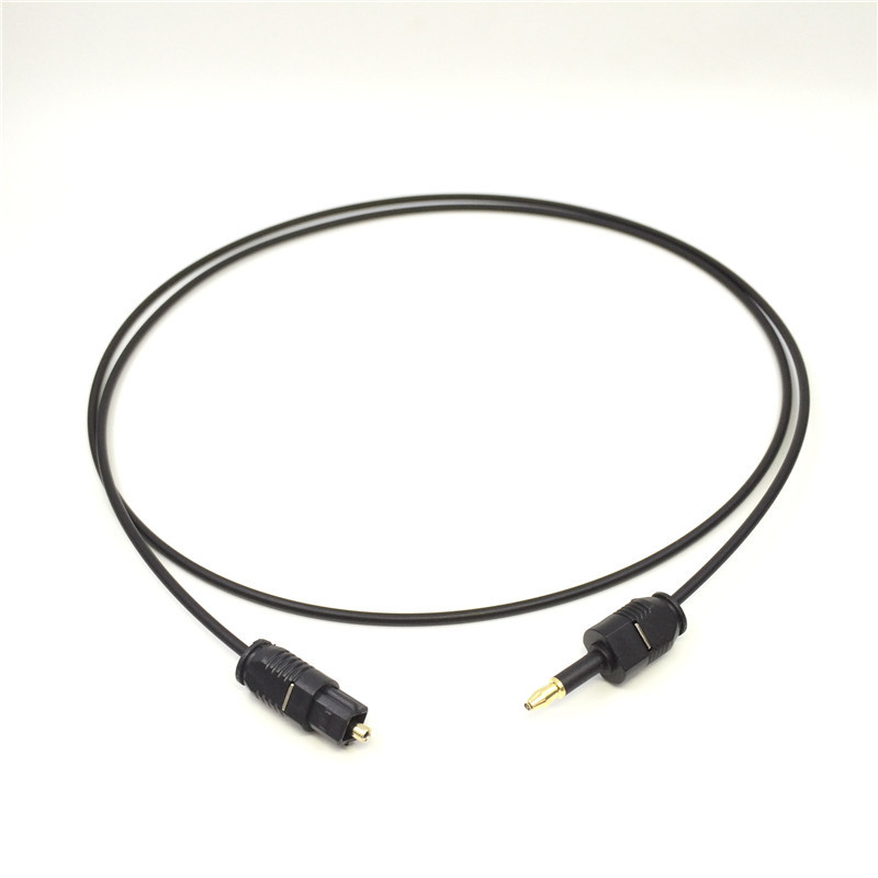 Cablu audio cu fibrǎ opticǎ Toslink, conector pătrat la conector rotund, placare cu aur, model OD2.2 Square to Round Line, pentru televizor