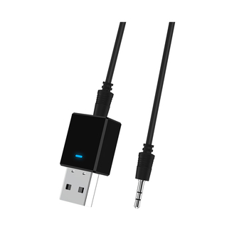 Bluetooth 5.0 2-σε-1 Ακουστικός Δέκτης/Μετατροπέας USB για Αυτοκίνητο/Τηλεόραση/Υπολογιστή, Plug-and-Play, Χωρίς Οδηγούς, Εμβέλεια 10 μ