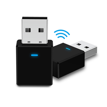Bluetooth 5.0 2-σε-1 Ακουστικός Δέκτης/Μετατροπέας USB για Αυτοκίνητο/Τηλεόραση/Υπολογιστή, Plug-and-Play, Χωρίς Οδηγούς, Εμβέλεια 10 μ