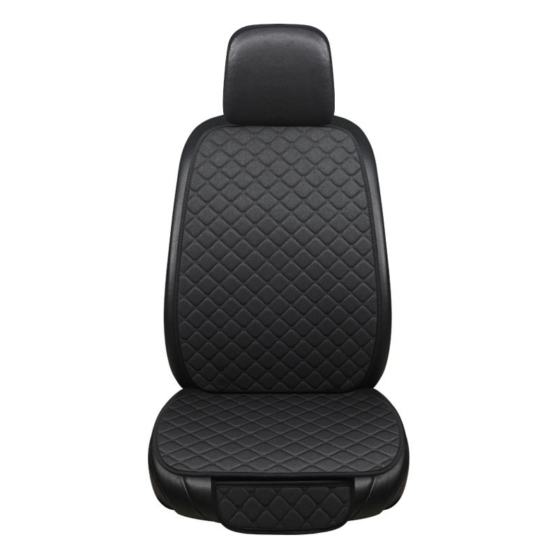 Set de perne pentru scaun auto, pentru suporturi față și spate, universal, pentru toate anotimpurile, respirabil, anti-derapare, țesătură de in cu umplutură din burete.