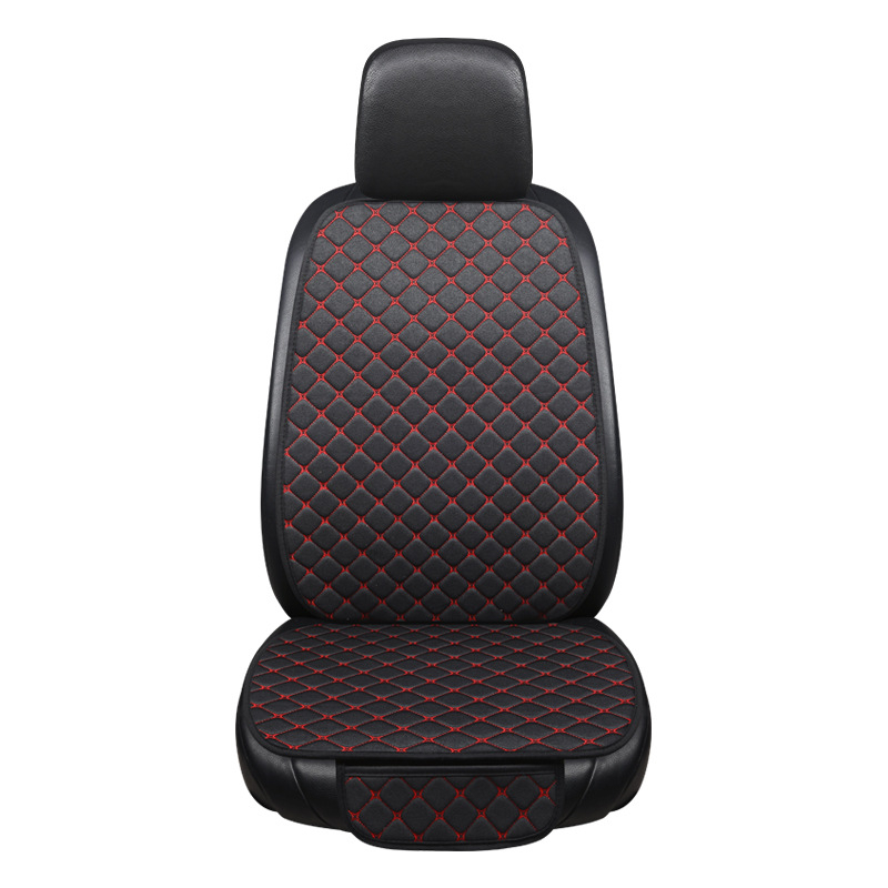 Set de perne pentru scaun auto, pentru suporturi față și spate, universal, pentru toate anotimpurile, respirabil, anti-derapare, țesătură de in cu umplutură din burete.