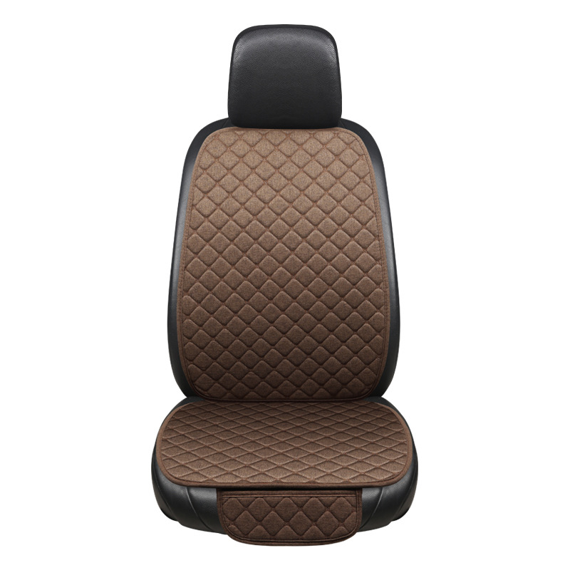 Set de perne pentru scaun auto, pentru suporturi față și spate, universal, pentru toate anotimpurile, respirabil, anti-derapare, țesătură de in cu umplutură din burete.