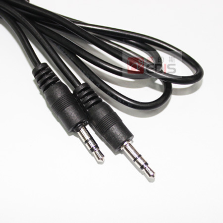 3,5 mm muški‑muški AUX audio kabel za automobil i računar, bakreni vodič, reljefna površina