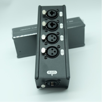 Četverokanalni XLR audio transmiter u mrežni kabel extender s izolatorom, zajedničkim uzemljenjem i izolacijom smetnji, do 300 m