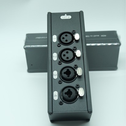 Četverokanalni XLR audio transmiter u mrežni kabel extender s izolatorom, zajedničkim uzemljenjem i izolacijom smetnji, do 300 m