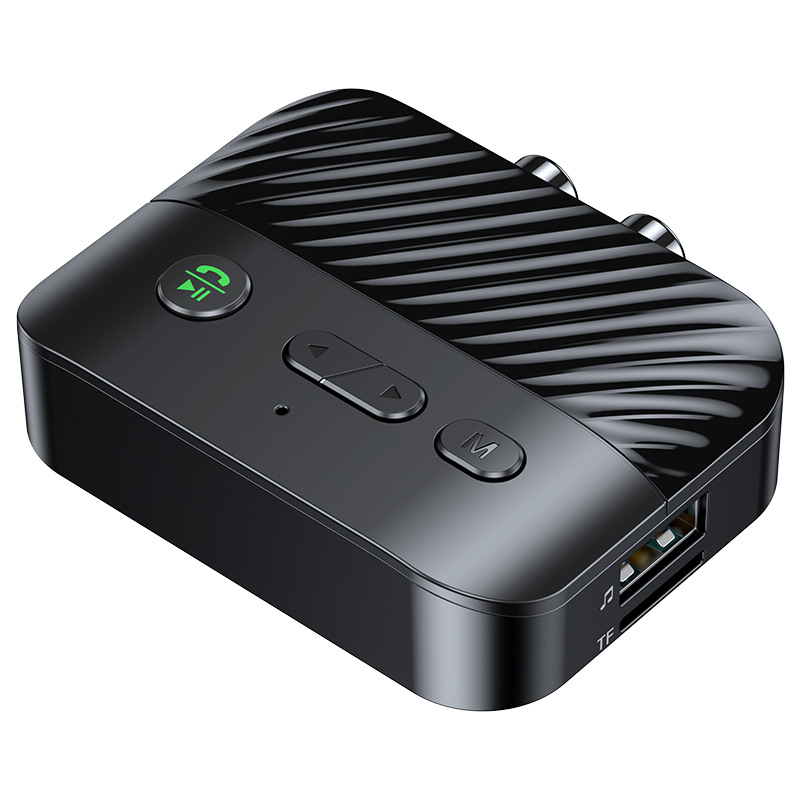 Bluetooth 5.3 audio receiver adapter s digitalnim zaslonom, MP3 player putem USB/TF kartice, 3,5 mm i USB sučelja, Plug and Play, bez vanjskog napajanja, domet 10 m, 2.4 GHz