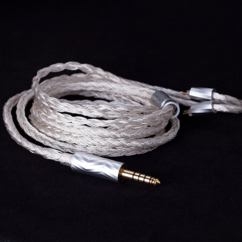 24-žilni kabel za slušalice sa srebrnim premazom MMCX 0,78 mm pin