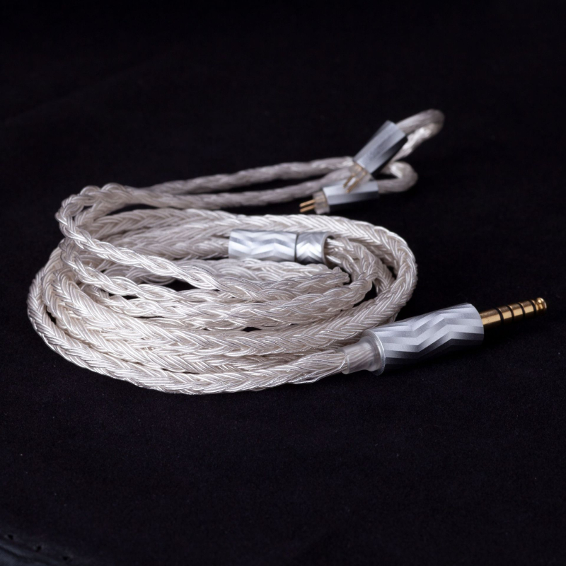 24-žilni kabel za slušalice sa srebrnim premazom MMCX 0,78 mm pin
