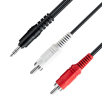 3,5 mm audio splitter kabel s bakrenim jedrom i magnetskim prstenom, izlaz 1 na 2, visoka čistoća