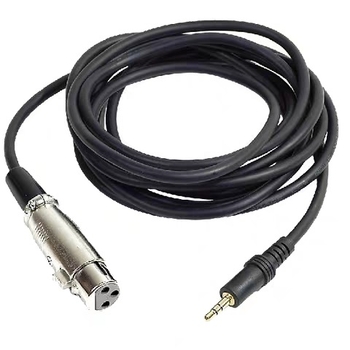 Kabel za kondenzatorni mikrofon, XLR ženski na 3,5 mm priključak, duljina 2,5 m