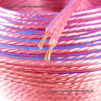 Transparentný 300-jadrový kábel pre reproduktory, pre audio systémy a konferenčné miestnosti, prenáša nízkofrekvenčné a zvukové signály