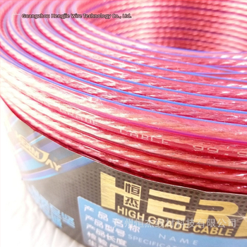 Transparentný 300-jadrový kábel pre reproduktory, pre audio systémy a konferenčné miestnosti, prenáša nízkofrekvenčné a zvukové signály