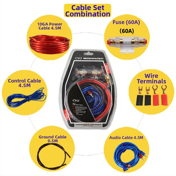 10 AWG napajajući kabel za auto audio sustav i kabel za povezivanje subwoofer pojačala