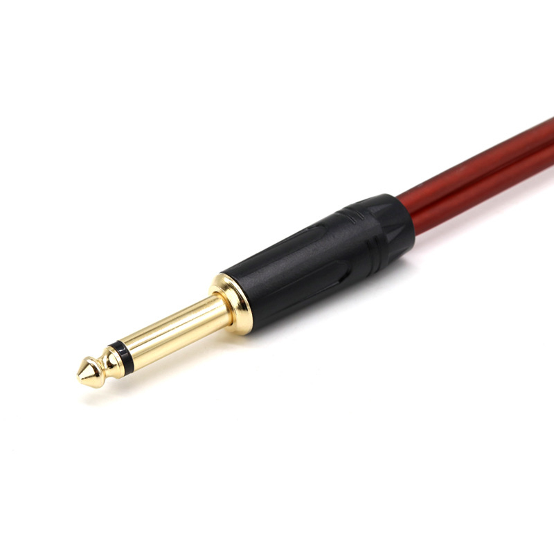 Audio kabel s 6,5 mm banana konektorima, dvostrukim banana konektorom, za pojačalo i zvučnike, hi-fi kabel s 400 žica