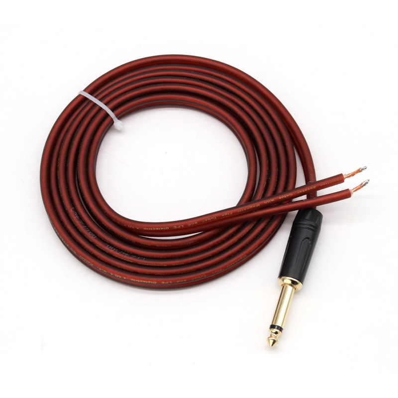 Audio kabel s 6,5 mm banana konektorima, dvostrukim banana konektorom, za pojačalo i zvučnike, hi-fi kabel s 400 žica