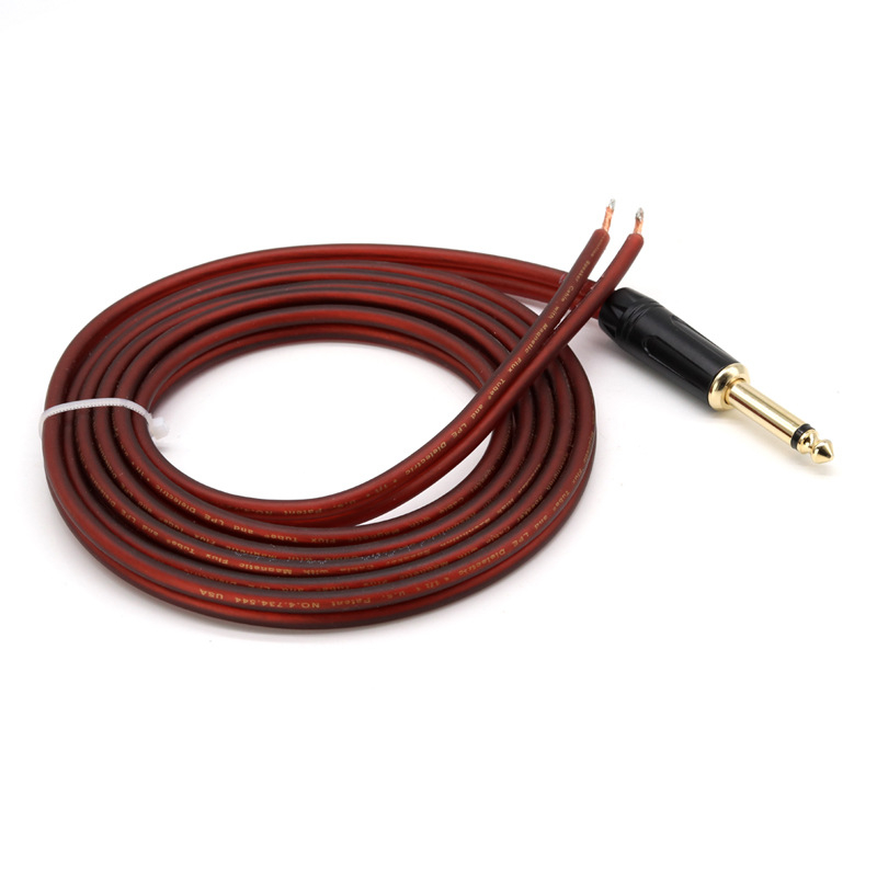 Audio kabel s 6,5 mm banana konektorima, dvostrukim banana konektorom, za pojačalo i zvučnike, hi-fi kabel s 400 žica