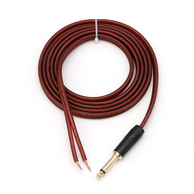 Audio kabel s 6,5 mm banana konektorima, dvostrukim banana konektorom, za pojačalo i zvučnike, hi-fi kabel s 400 žica