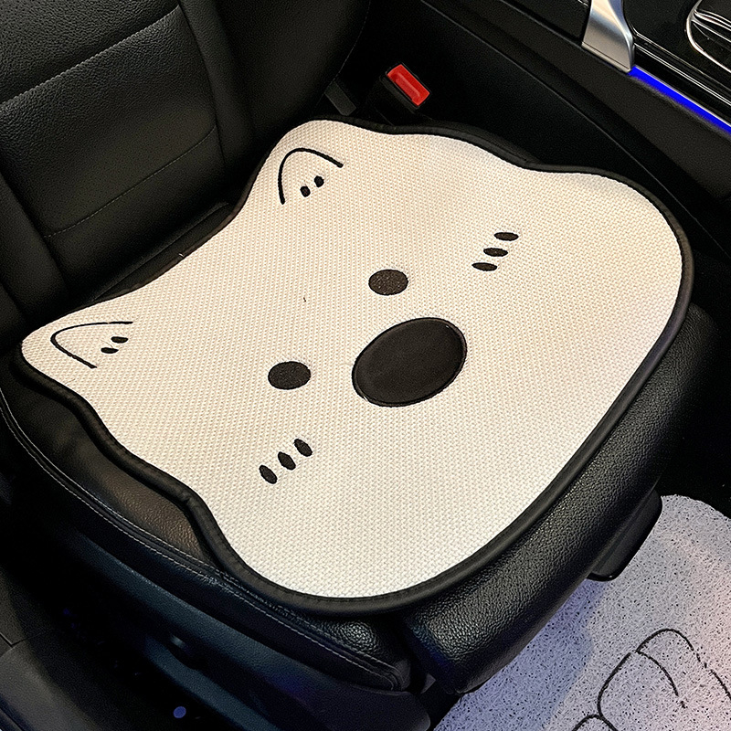 Auto sjedalo jastučić za sve sezone, crtani West Highland Terrier, navlaka za unutrašnjost sjedala, ugodan dodir, slatko za djevojke