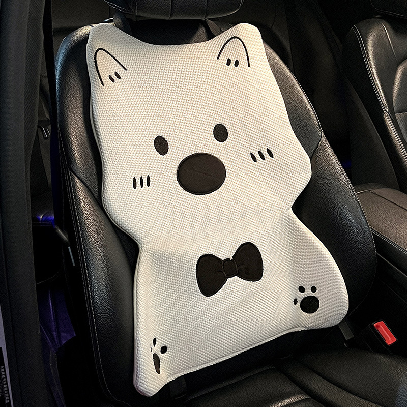 Auto sjedalo jastučić za sve sezone, crtani West Highland Terrier, navlaka za unutrašnjost sjedala, ugodan dodir, slatko za djevojke