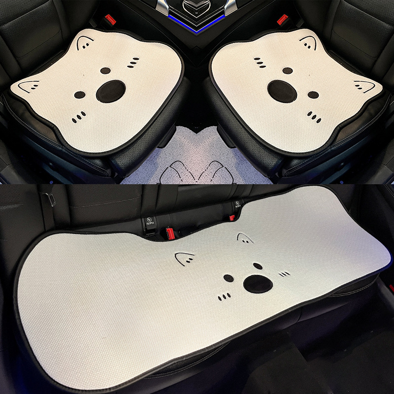Auto sjedalo jastučić za sve sezone, crtani West Highland Terrier, navlaka za unutrašnjost sjedala, ugodan dodir, slatko za djevojke