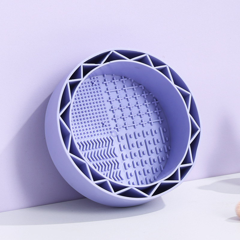 Soft géles sminkecset-tisztító mosóedény porpúderhez és beauty egghez, 500 ml, hordozható, kímélő a szálakhoz