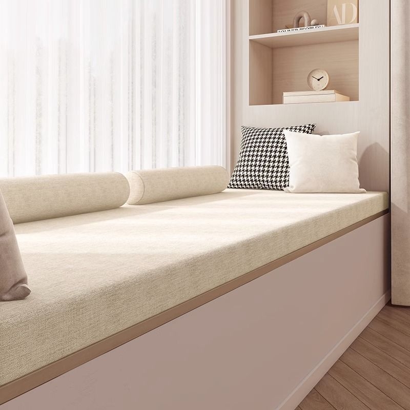 Jastučić za bay window i balkon od pamuka i lana, otporan na pranje, četiri sezone, vrhunski dojam