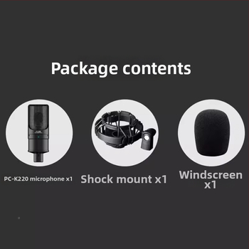 Takstar/Victory PC-K220 kondenzátorový mikrofón pre živé vysielanie a počítačové karaoke, model PC-K220, vydanie 2018