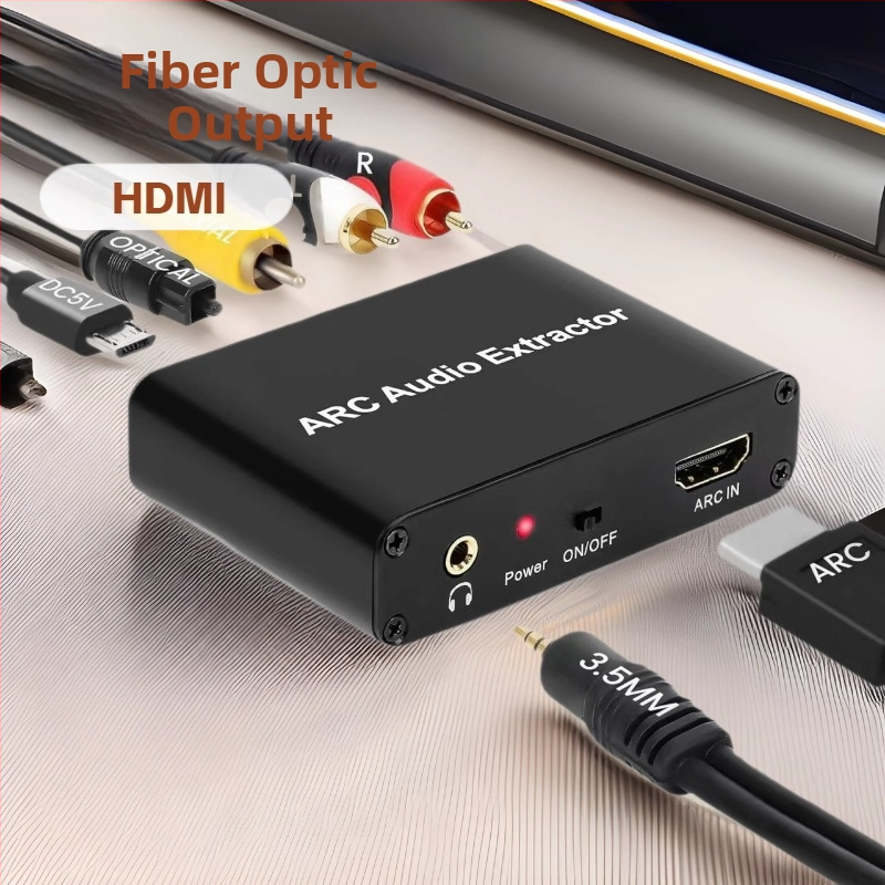 ARC7200 Audio Return Channel adaptér, optické vlákno/koaxiálny vstup, 3,5 mm výstup pre slúchadká, napájanie cez USB, podpora správy energie, diaľkové prebudenie nepodporované