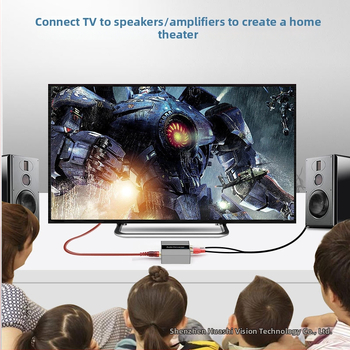 Digitalno-analogni pretvarač zvuka s koaksijalnim ulazom i 3,5 mm stereo izlazom