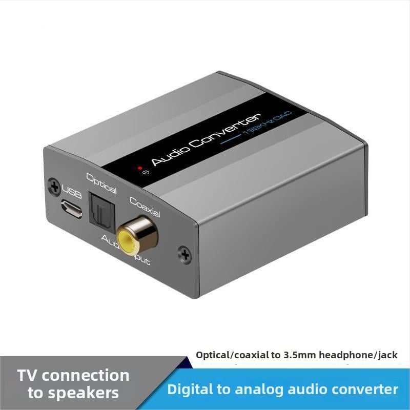 Digitalno-analogni pretvarač zvuka s koaksijalnim ulazom i 3,5 mm stereo izlazom