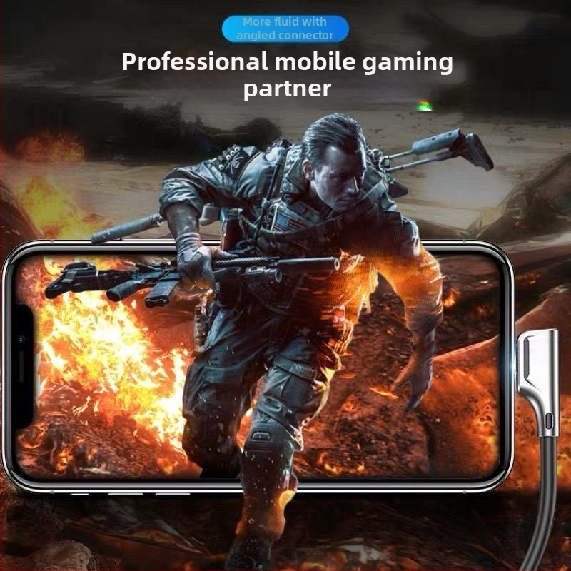 Lightning na 3,5 mm audio adaptér, 2-v-1, zinková zliatina, pravouhlý konektor, kompatibilný s iPhone 7/8/X/11/12