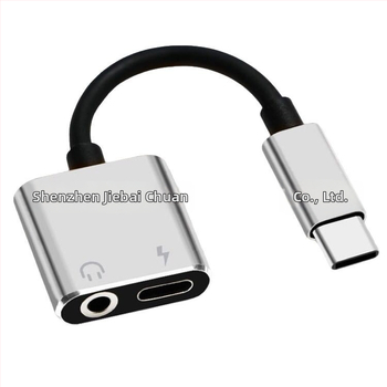 Αντάπτορας USB-C ήχου και φόρτισης 2-σε-1 με θύρα 3.5 mm, μοντέλο JBC067, μάρκα MAMH, συμβατό με Huawei/Xiaomi Android τηλέφωνα