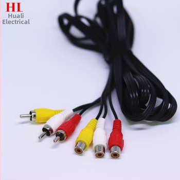 Huali AV produžni kabel, 3 muška na 3 ženska priključka