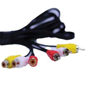 Huali AV produžni kabel, 3 muška na 3 ženska priključka