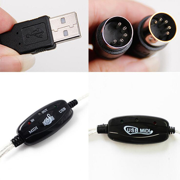 MIDI to USB kabel za električni klavir, niklano kućište, bakreno jezgro, model B31200110