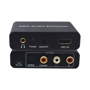 Mega-meaning AY80 ARC Audio Return Adapter s HDMI Audio Dekoderom i Konverterom za Optički/Koaksijalni Signal