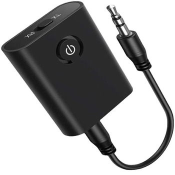 Bluetooth transmiter/prijemnik 2-u-1 s AUX-om, Bluetooth 5.0, Plug‑and‑Play, vanjsko napajanje, domet 10 m
