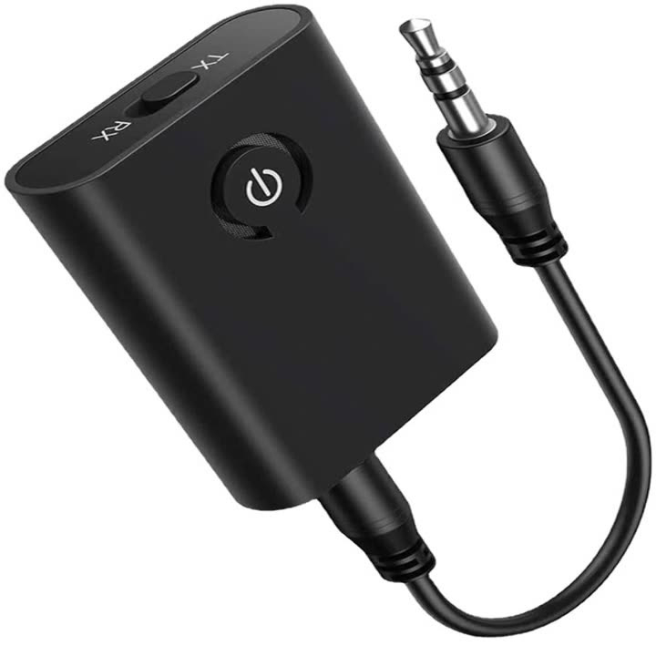 Bluetooth transmiter/prijemnik 2-u-1 s AUX-om, Bluetooth 5.0, Plug‑and‑Play, vanjsko napajanje, domet 10 m