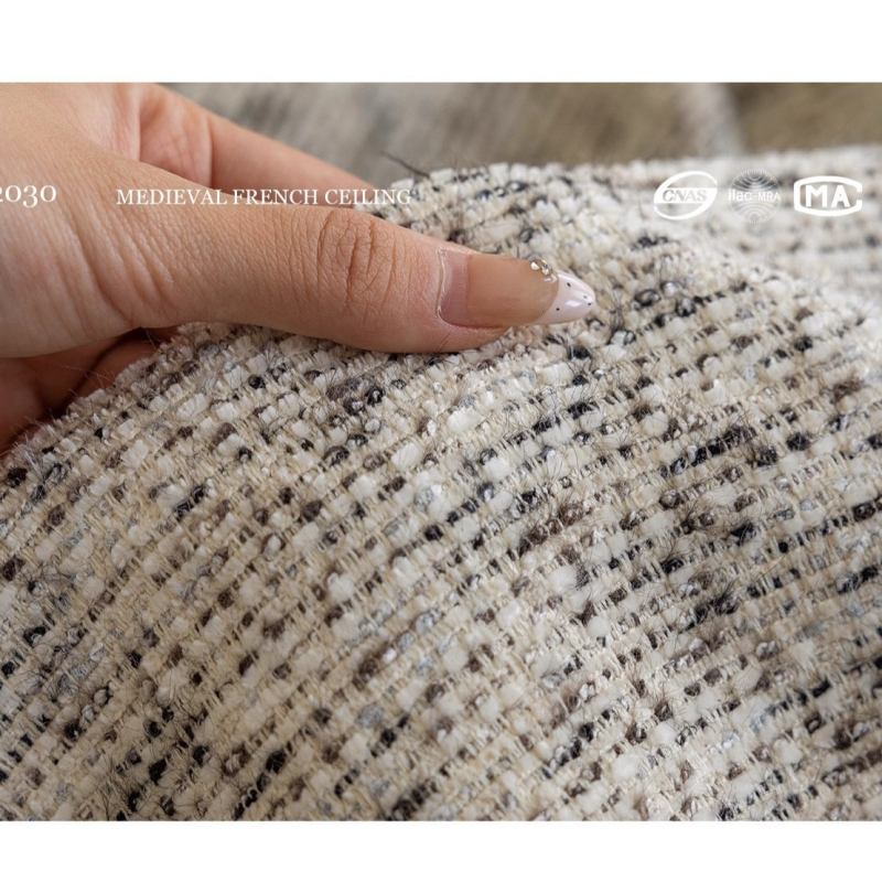 Draperie Jacquard în stil minimalist italian pentru living, sufragerie și dormitor — poliester, jacquard, protecție solară și UV, izolație termică, izolație fonică, semi-umbrire 40–70%