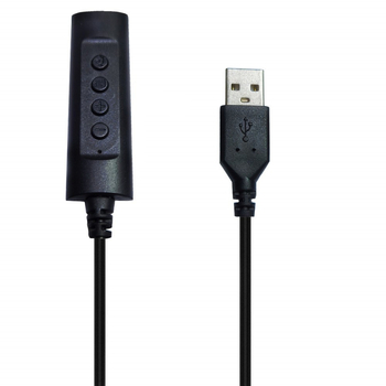 Vanjska USB zvučna kartica 3.5 mm – 2 u 1 za prijenosno računalo, slušalice i mikrofon; jezgra vodila: čista bakrena žica; vodilo: bakar bez kisika