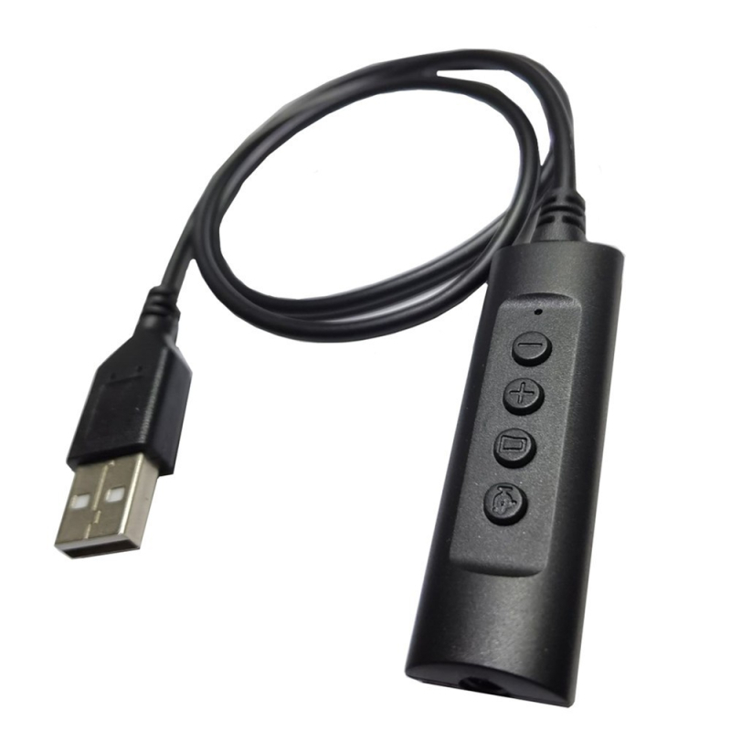 Vanjska USB zvučna kartica 3.5 mm – 2 u 1 za prijenosno računalo, slušalice i mikrofon; jezgra vodila: čista bakrena žica; vodilo: bakar bez kisika