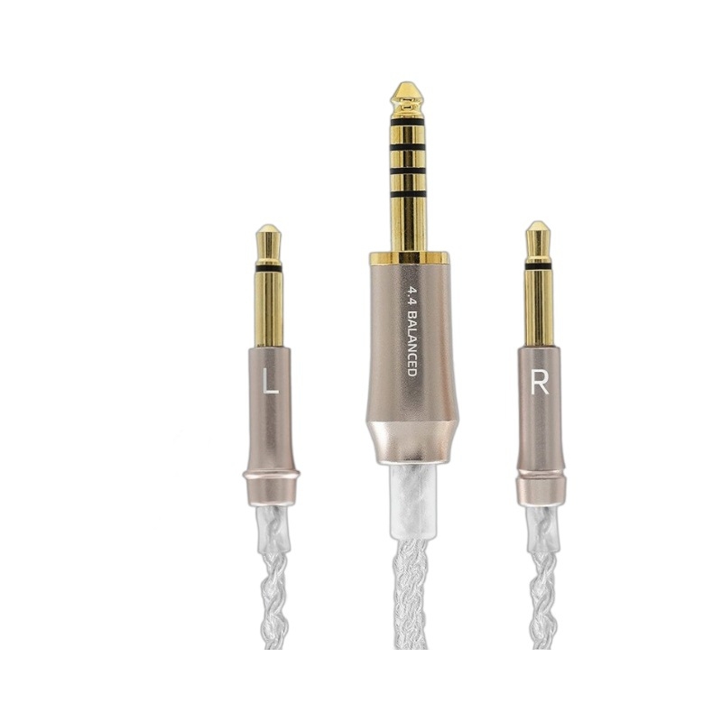 Izbalansirani kabel za slušalice, 4-core XLR 4.4, EDELINK YU2022001, jezgro od bakra prekrivenog srebrom, vodič od Sterling srebra, zlatni konektor