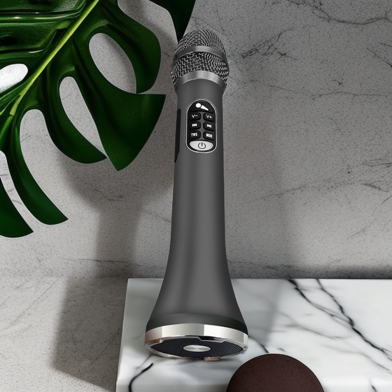 Microfon karaoke cu placă de sunet încorporată și difuzor Bluetooth, baterie 4000–6000 mAh, Bluetooth 5.3, răspuns în frecvență 100 Hz–20 kHz, putere de ieșire 40 W, pentru karaoke acasă și pe telefon
