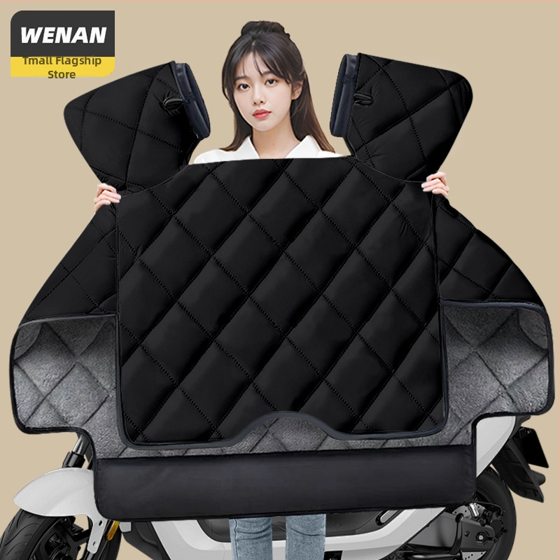 Pokrývka čelného skla pre skúter Uhr125 – odolná voči opotrebeniu, hrubá zimná flísová podšívka