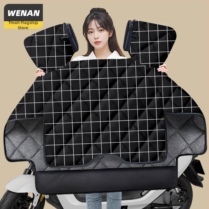 Pokrývka čelného skla pre skúter Uhr125 – odolná voči opotrebeniu, hrubá zimná flísová podšívka