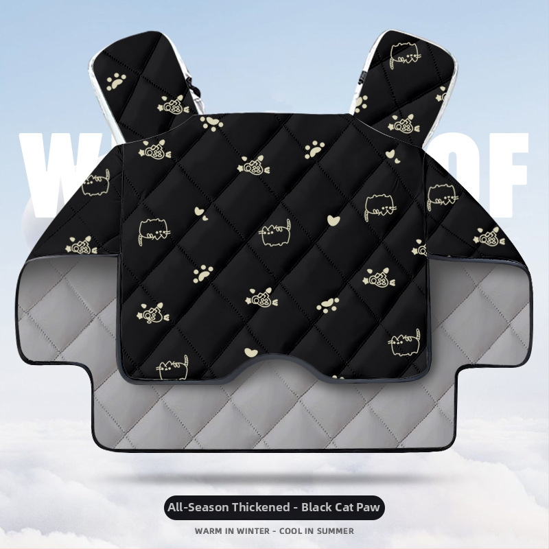 Pokrývka čelného skla pre skúter Uhr125 – odolná voči opotrebeniu, hrubá zimná flísová podšívka